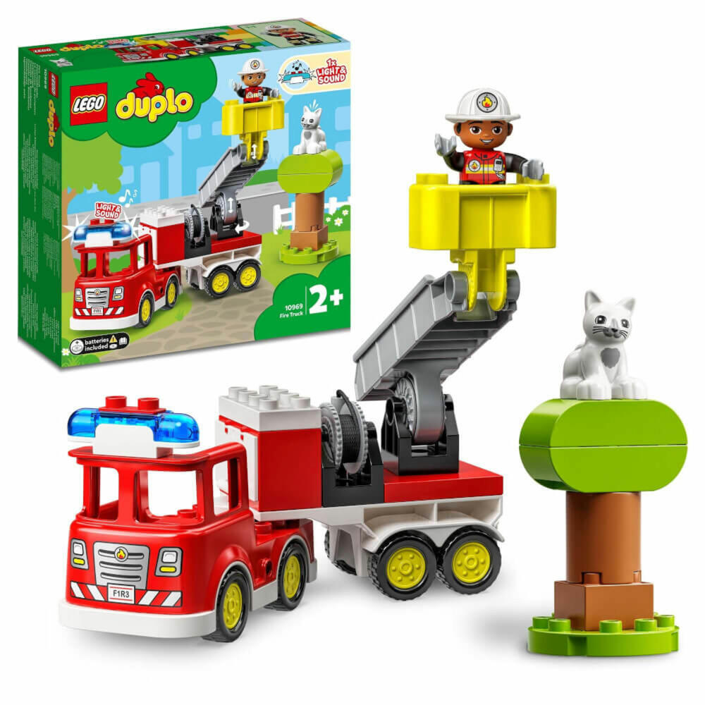 LEGO Duplo Fire Engine, 21 pcs., Construction Set, Building Blocks, Toy, from 2 years, 10969