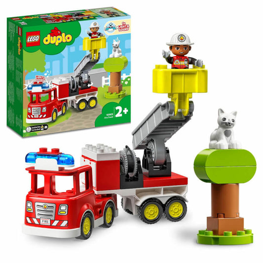 LEGO Duplo Fire Engine, 21 pcs., Construction Set, Building Blocks, Toy, from 2 years, 10969