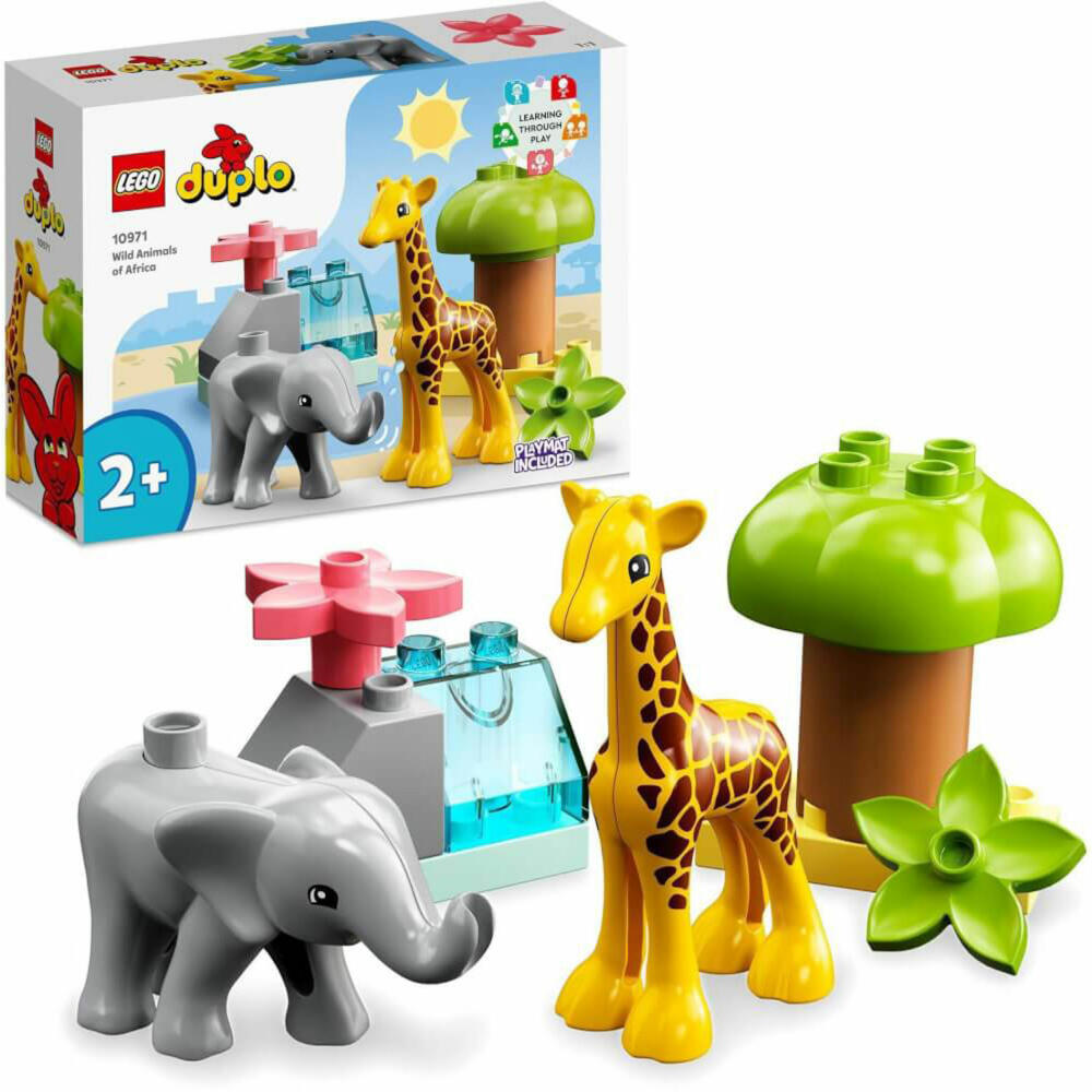 LEGO Duplo Wild Animals of Africa, 10 pcs., Building Set, Building Blocks, Toy, from 2 years, 10971