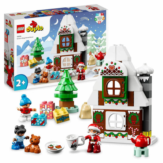 LEGO Duplo Gingerbread House with Santa Claus, 50 pcs., Building Set, Building Blocks, Toy, from 2 years, 10976