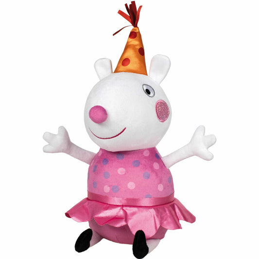 Schmidt Spiele Peppa Pig Luzy Locke Party, Plush Figure, Cuddly Toy, Plush, 38 cm, 42832