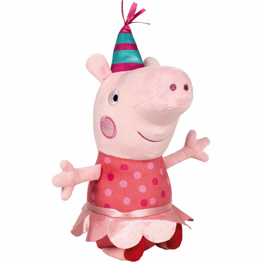 Schmidt Spiele Peppa Pig Peppa Wutz Party, Plush Figure, Cuddly Toy, Plush, 38 cm, 42829