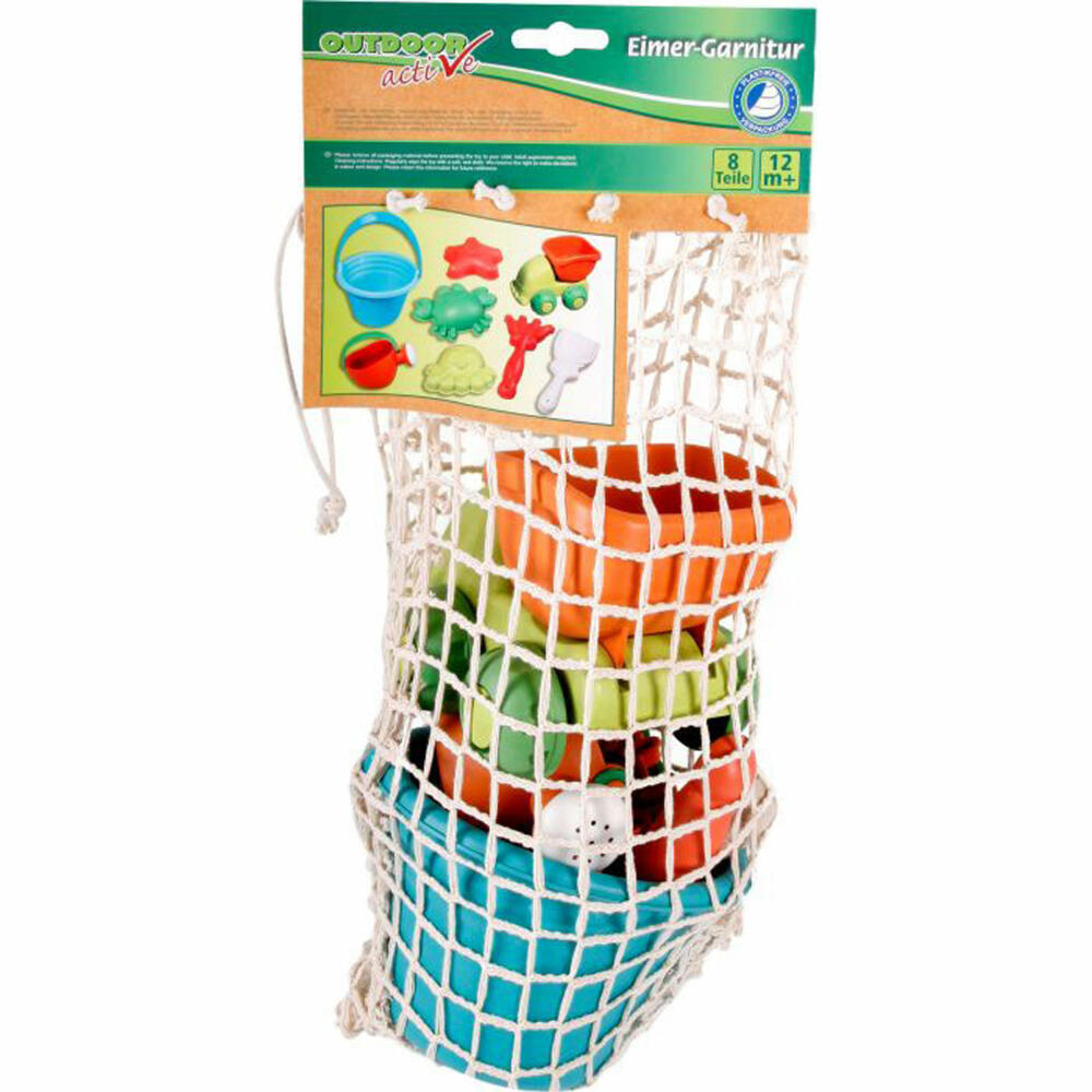 Outdoor active GREEN bucket set and truck 8-piece