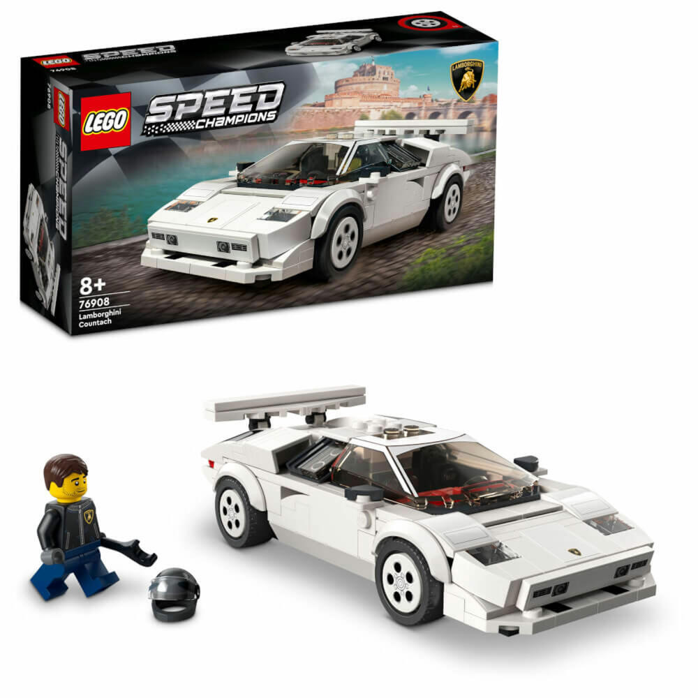 LEGO Speed Lamborghini Countach, 262-tlg., Auto, Bauset, Konstruktionsset, Bausteine, Spielzeug, ab 8 Jahre, 76908