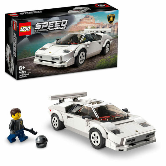 LEGO Speed Lamborghini Countach, 262-tlg., Auto, Bauset, Konstruktionsset, Bausteine, Spielzeug, ab 8 Jahre, 76908