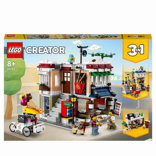 LEGO Creator Nudelladen, 569-tlg., 3 in 1 Set, Bausteine, Konstruktionsspielzeug, ab 8 Jahre, 31131