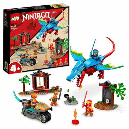 LEGO Ninjago Drachentempel, 161-tlg., Bauset, Konstruktionsset, Bausteine, Spielzeug, ab 4 Jahre, 71759