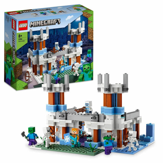 LEGO Minecraft Der Eispalast, 499-tlg., Bauset, Konstruktionsset, Bausteine, Spielzeug, ab 8 Jahre, 21186