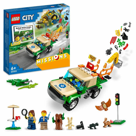 LEGO City Tierrettungsmissionen, 246-tlg., Bauset, Konstruktionsset, Bausteine, Spielzeug, ab 6 Jahre, 60353