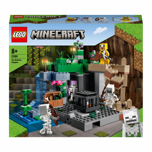 LEGO Minecraft Das Skelettverlies, 364-tlg., Bauset, Konstruktionsset, Bausteine, Spielzeug, ab 8 Jahre, 21189