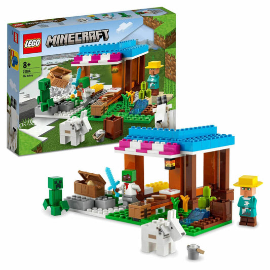 LEGO Minecraft Die Bäckerei, 154-tlg., Bauset, Konstruktionsset, Bausteine, Spielzeug, ab 8 Jahre, 21184