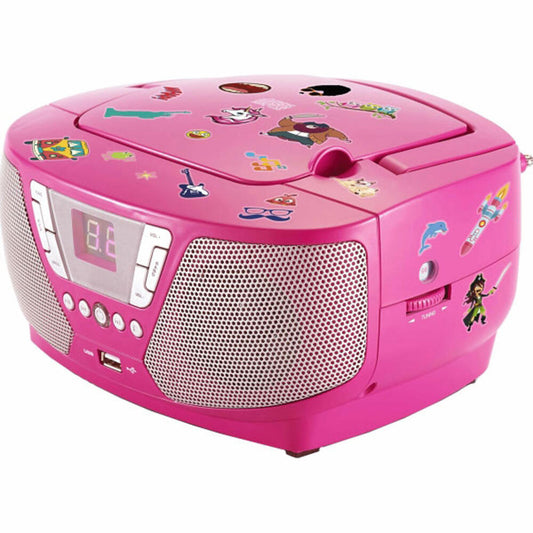 Bigben Portable CD/Radio - Kids pink NEW