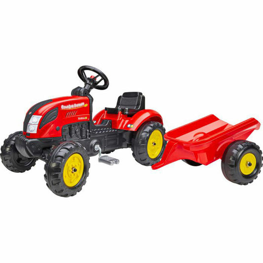FALK Tret-Traktor mit Hänger rot 2 - 5 Jahre