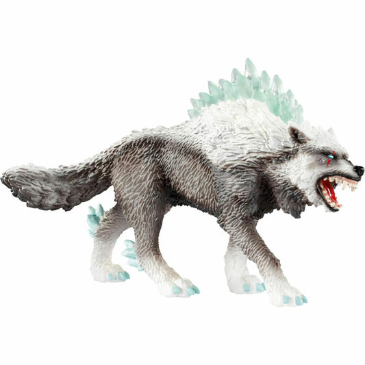 Schleich Eldrador Creatures Snow Wolf, Toy Figure, Figure, Snow Wolf, from 3 years, 42452