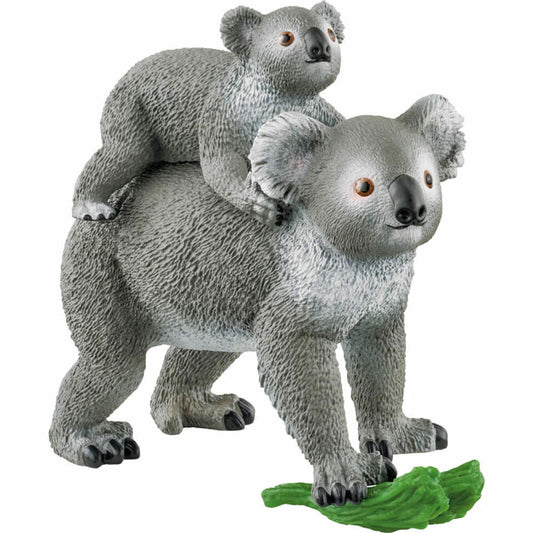 Schleich Wild Life Koala mother with baby, toy figure, animal figure, figure, toy, from 3 years, 42566
