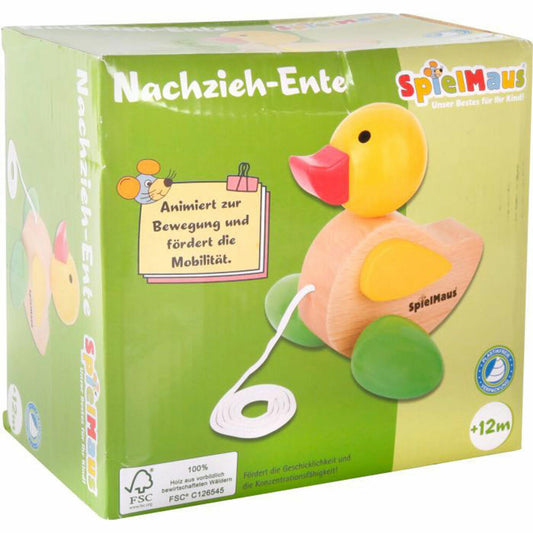SpielMaus Wooden Pull-Along Duck
