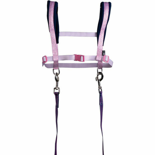 HKM horse harness -Funny Horses Hearts- pink/dark blue