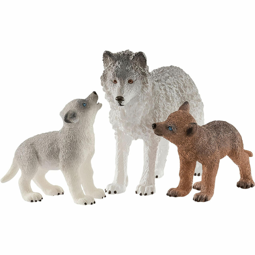 schleich Wild Life 42472 Wolf mother with puppies