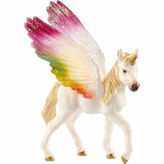 Schleich bayala Winged Rainbow Unicorn Foal, Toy Figure, Figure, from 5 years, 70577