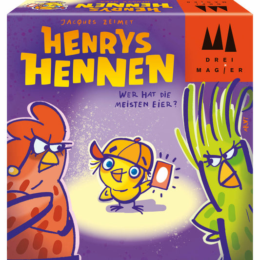 Schmidt Spiele Three Magicians Henry's Hens, card game, family game, ages 8 and up, 40897