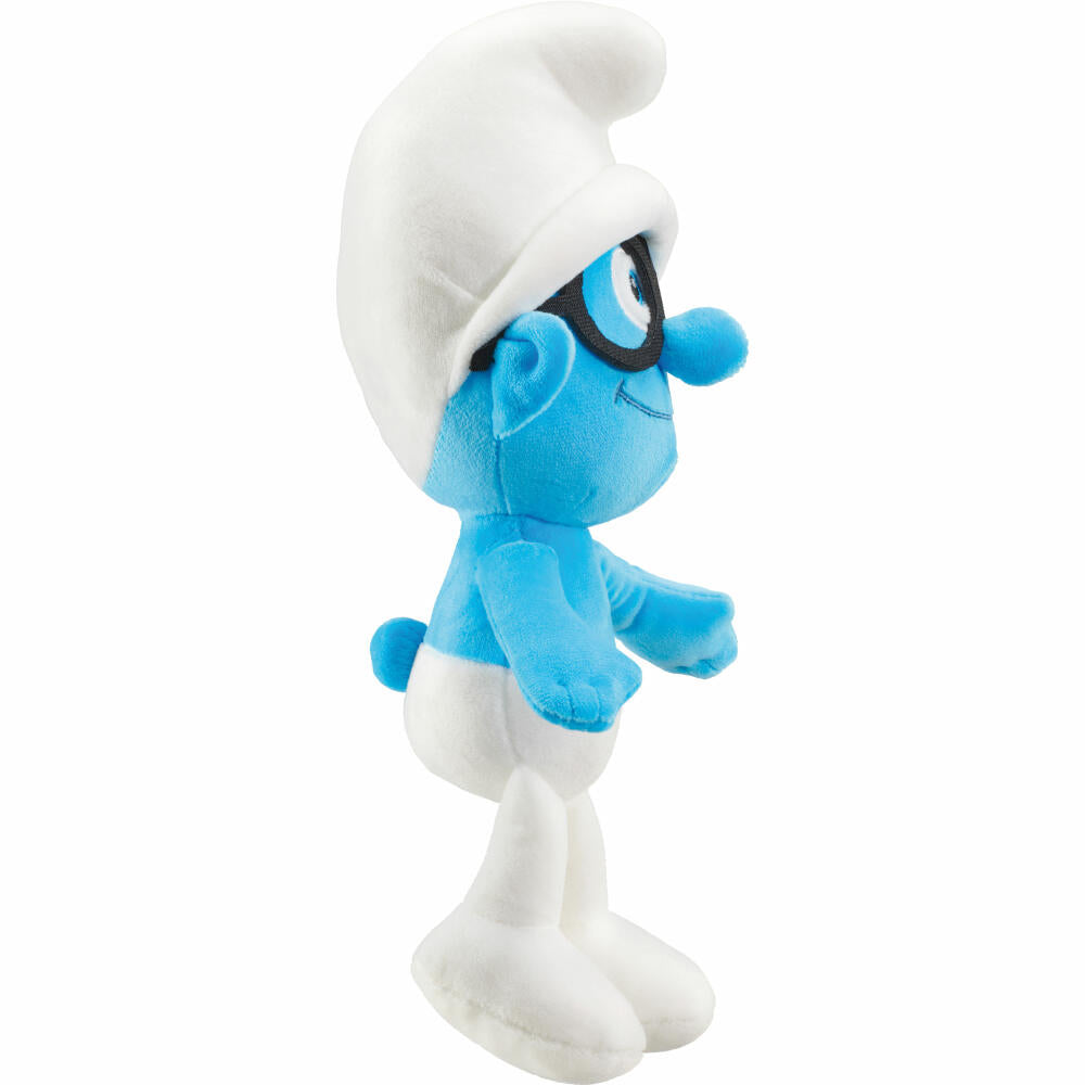Schmidt Spiele The Smurfs Brainy Smurf, Plush Figure, Cuddly Toy, Plush, 28 cm, 42284