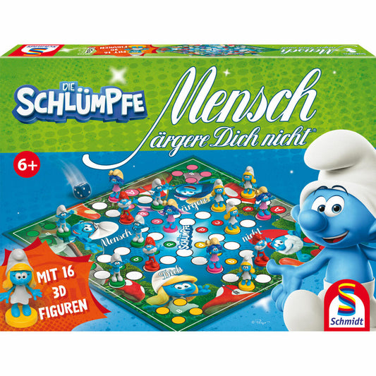 Schmidt Spiele The Smurfs Ludo, board game, family game, ages 6 and up, 49455