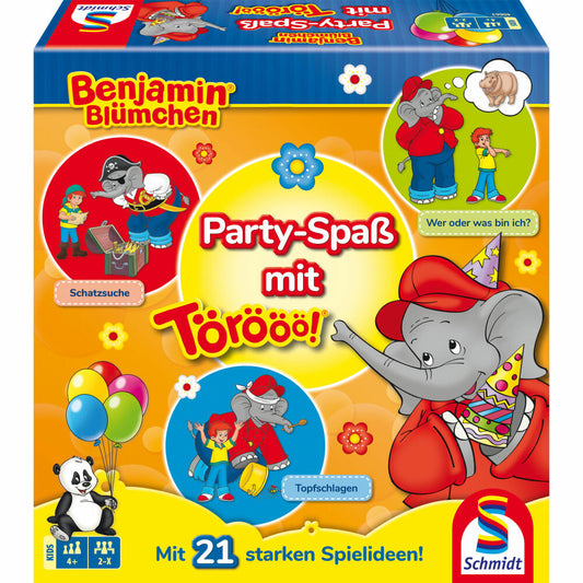 Schmidt Spiele Benjamin Blümchen Party Fun with Törööö!, Children's Game, Game Collection, from 4 years, 40663