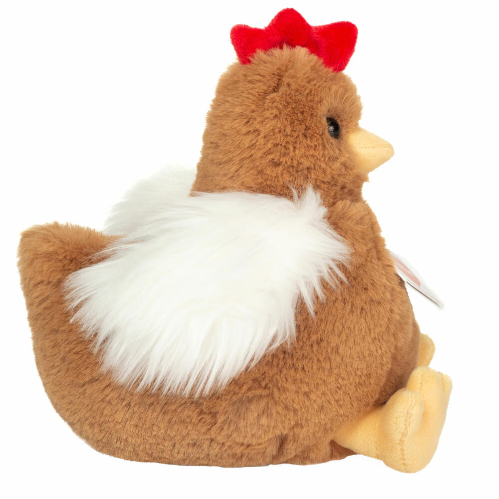 Teddy Hermann Henne Trude, cuddly toy, stuffed toy, plush toy, Herzekind, brown, 18 cm, 939641