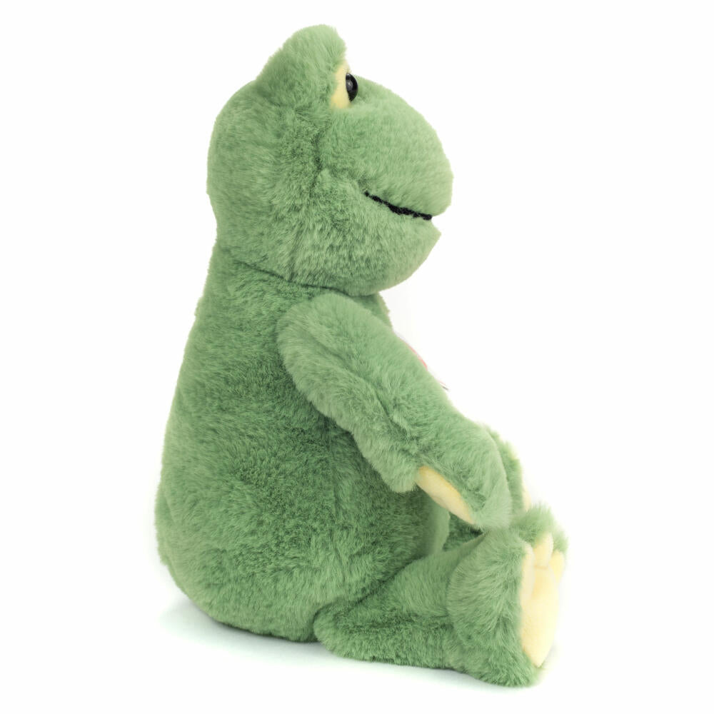 Teddy Hermann Frosch Frederik, Kuscheltier, Stofftier, Plüschtier, Herzekind, Grün, 32 cm, 939504