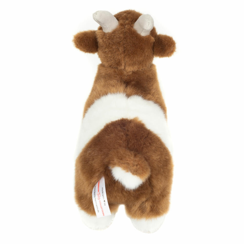 Teddy Hermann Ziege, Kuscheltier, Stofftier, Plüschtier, Haus- und Hoftier, Braun Weiß, 22 cm, 917199