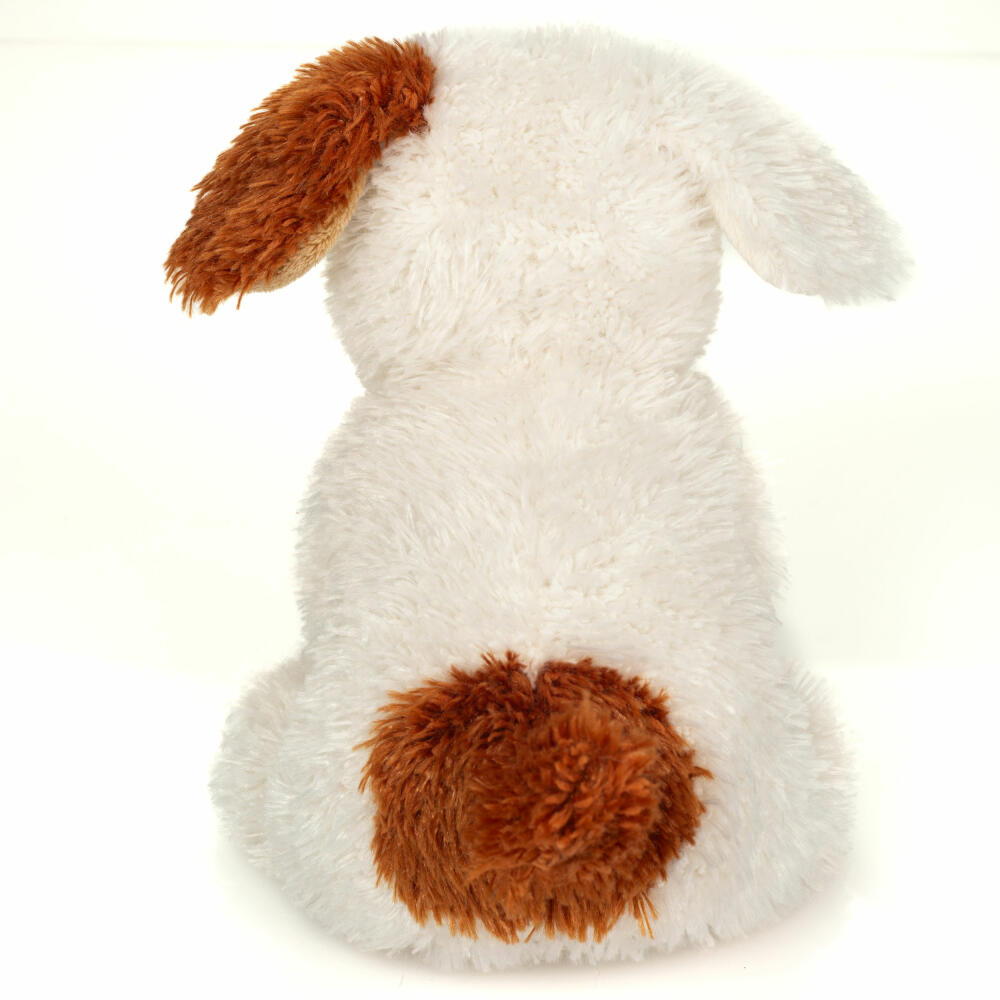 Teddy Hermann Puppy Rollo, Cuddly Toy, Stuffed Toy, Plush Toy, Dog, White Light Brown, 20 cm, 919926