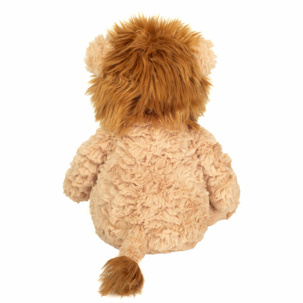 Teddy Hermann Lion Liam, cuddly toy, stuffed toy, plush toy, Herzekind, light brown, 32 cm, 939573