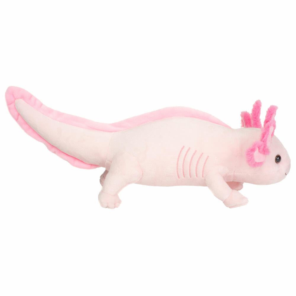Teddy Hermann Axolotl, Kuscheltier, Stofftier, Plüschtier, Meerestier, Rosa Pink, 36 cm, 901594