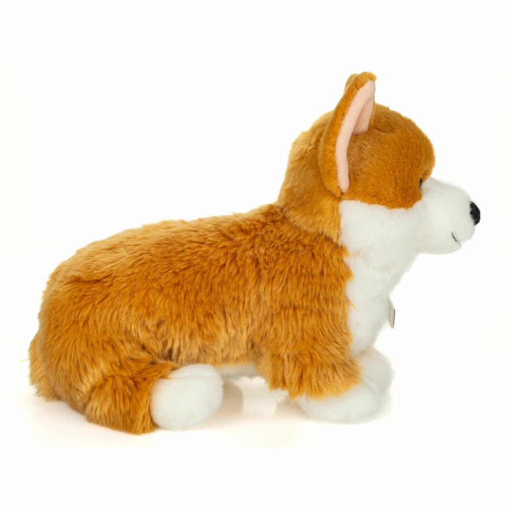 Teddy Hermann Corgi, cuddly toy, stuffed toy, plush toy, dog, light brown, 30 cm, 919902