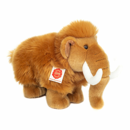 Teddy Hermann Mammut, Kuscheltier, Stofftier, Plüschtier, Exotisches Wildtier, Braun, 33 cm, 945000