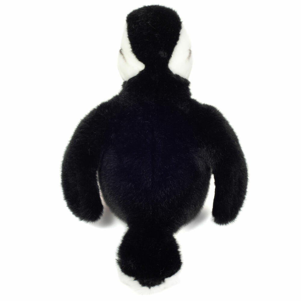 Teddy Hermann Puffin, Cuddly Toy, Stuffed Toy, Plush Toy, Sea Animal, Black and White, 23 cm, 941071