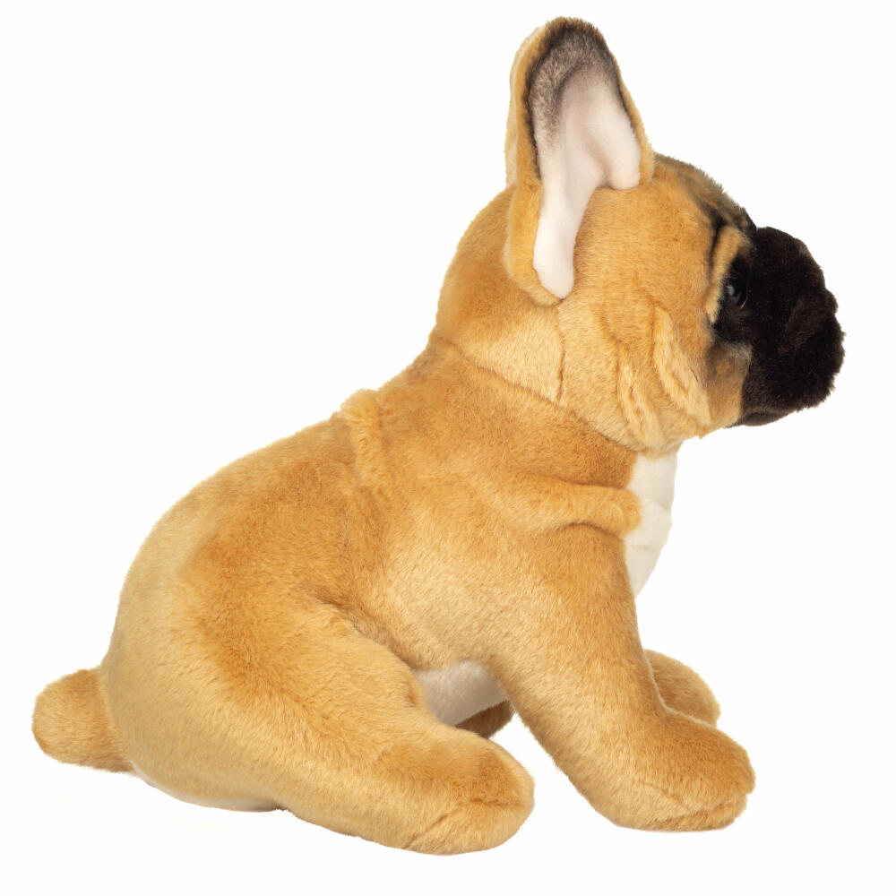 Teddy Hermann French Bulldog, Cuddly Toy, Stuffed Toy, Plush Toy, Dog, Light Brown, 27 cm, 919872
