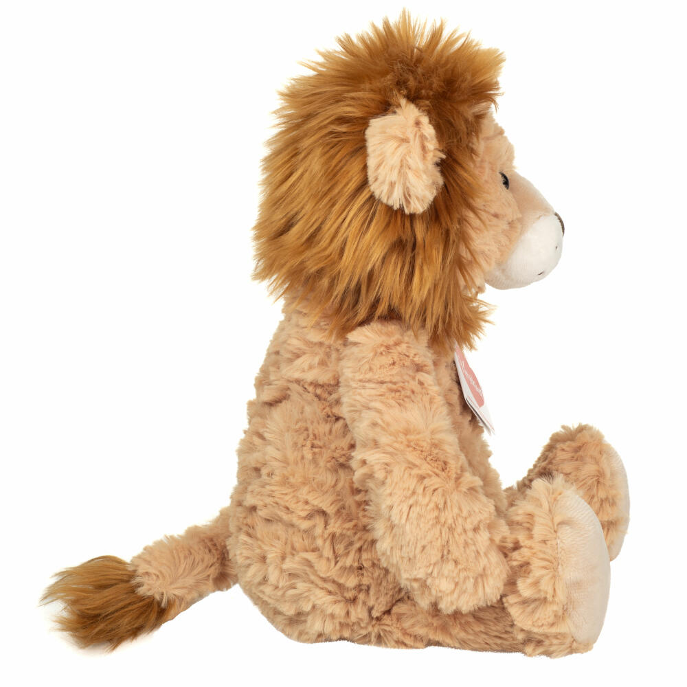 Teddy Hermann Lion Liam, cuddly toy, stuffed toy, plush toy, Herzekind, light brown, 32 cm, 939573