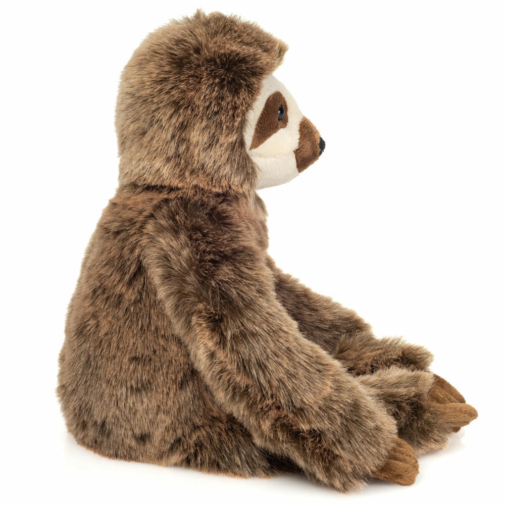 Teddy Hermann Sloth, Cuddly Toy, Stuffed Toy, Plush Toy, Exotic Wild Animal, Light Brown, 40 cm, 923435