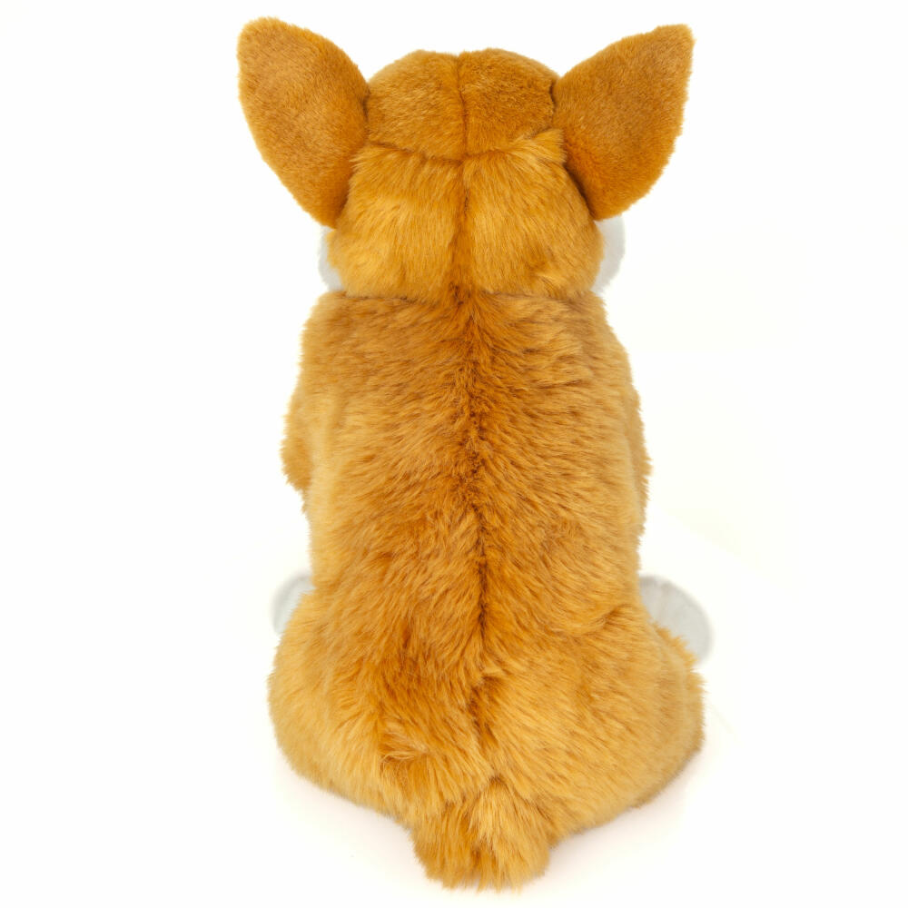 Teddy Hermann Corgi, cuddly toy, stuffed toy, plush toy, dog, light brown, 30 cm, 919902