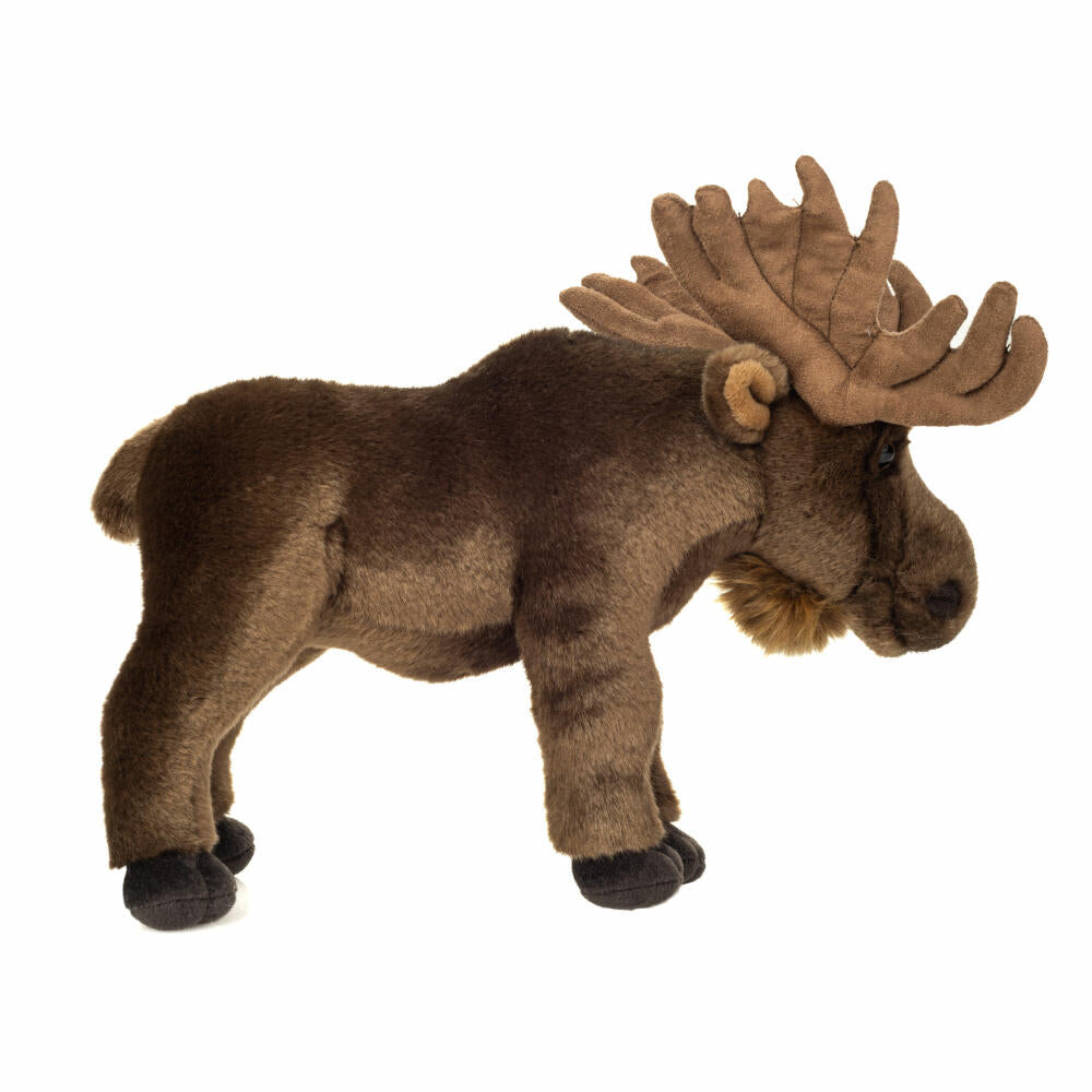 Teddy Hermann Elch, Kuscheltier, Stofftier, Plüschtier, Waldtier, Braun, 30 cm, 908531