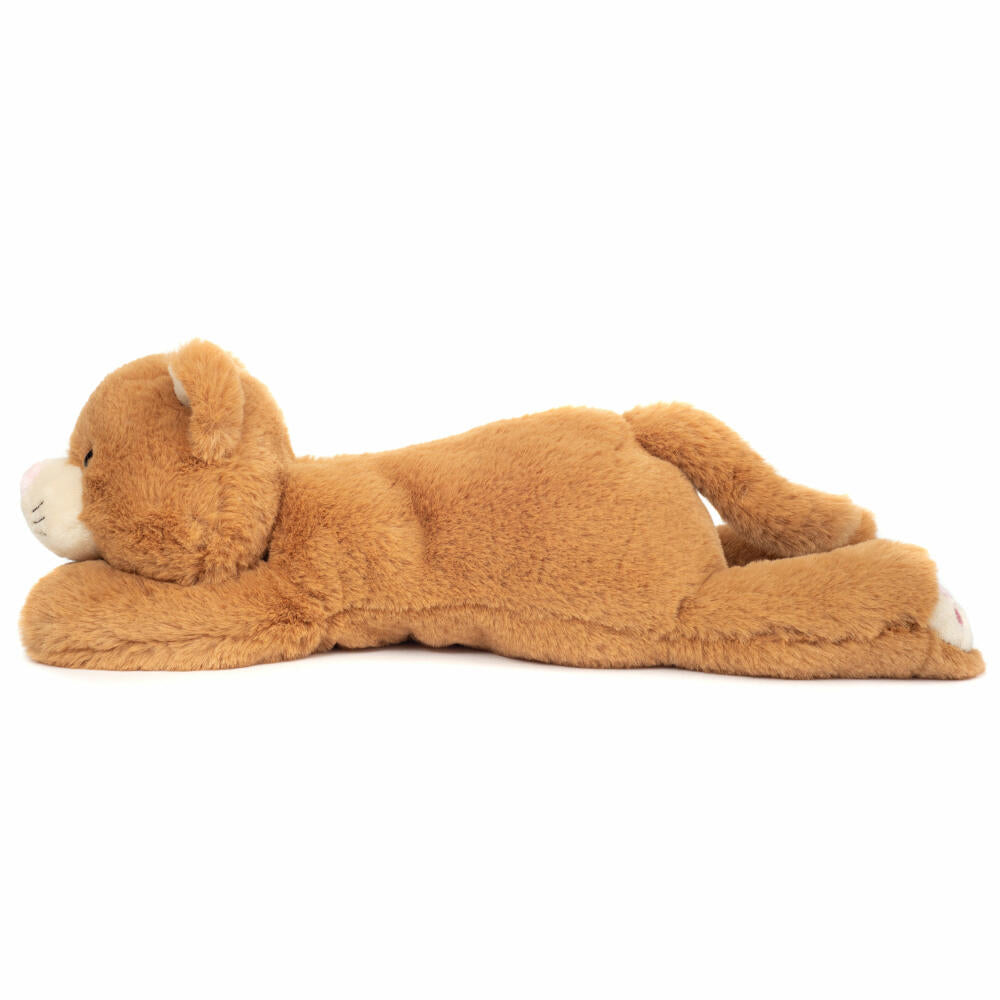 Teddy Hermann Katze Kikki, Schlenkerbeine, Kuscheltier, Stofftier, Plüschtier, Herzekind, Braun, 35 cm, 939498