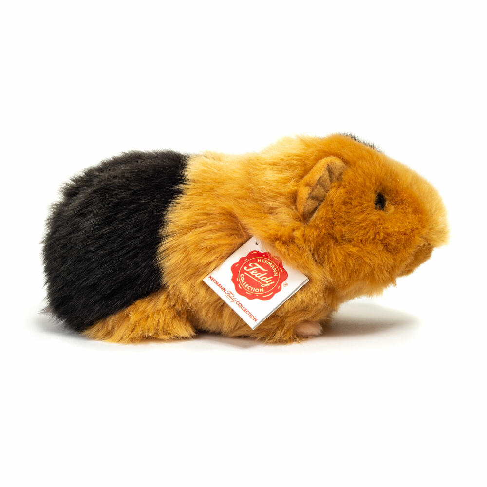 Teddy Hermann Guinea Pig, Cuddly Toy, Stuffed Toy, Plush Toy, Domestic and Farm Animal, Black Gold, 20 cm, 926603