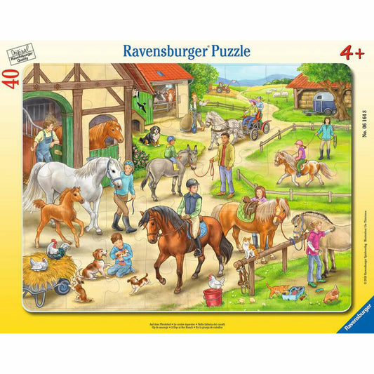 Ravensburger Kinderpuzzle Auf dem Pferdehof, Puzzle, 40 Teile, 06164