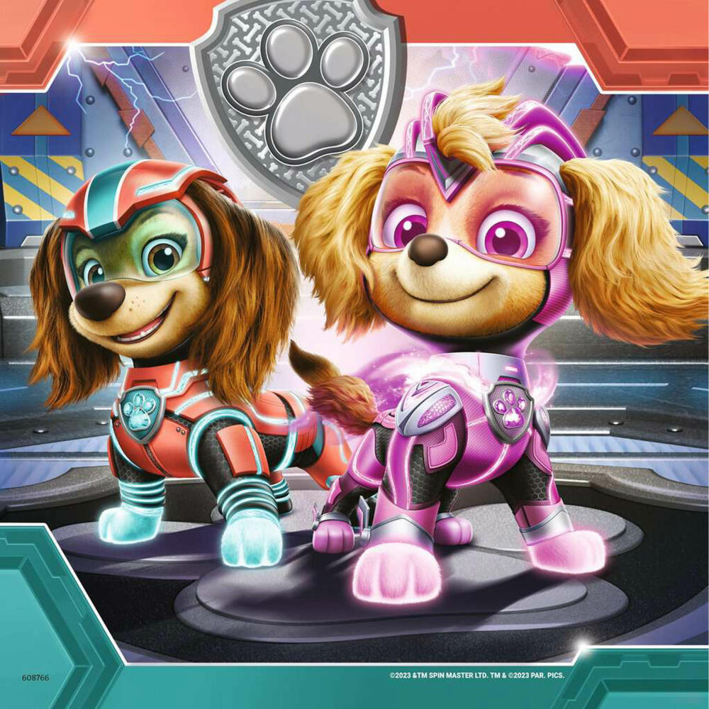 Ravensburger Kinderpuzzle PAW Patrol: The Mighty Movie, Kinder Puzzle, 3 x 49 Teile, ab 5 Jahren, 05708