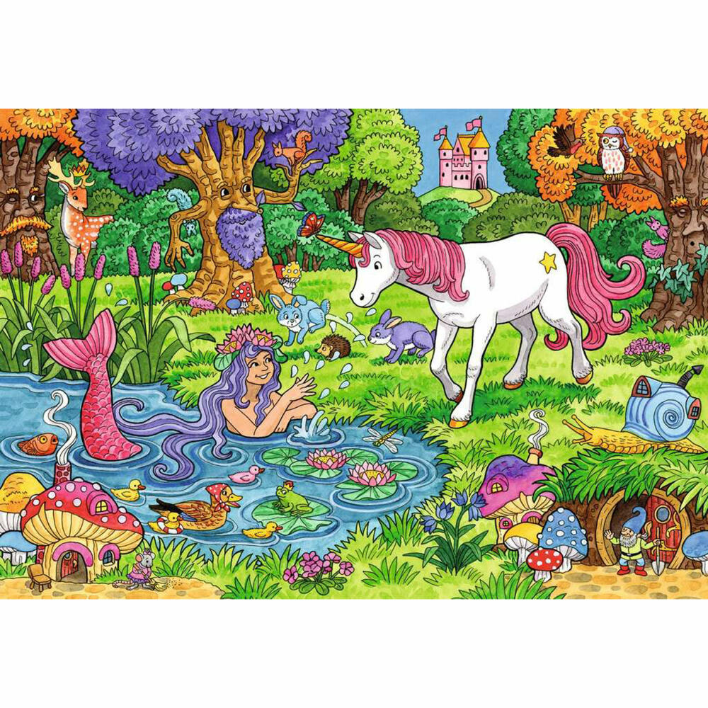 Ravensburger Kinderpuzzle Magischer Wald, Puzzle, 2x24 Teile, 05637
