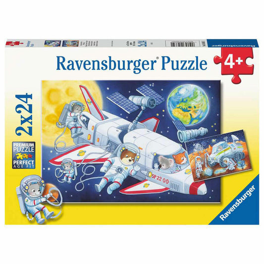 Ravensburger Journey through Space, Puzzle, Children's Puzzle, Puzzle Game, 2 x 24 Pieces, 05665