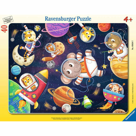 Ravensburger Children's Puzzle Animal Astronauts, Puzzle, 40 pieces, 05634