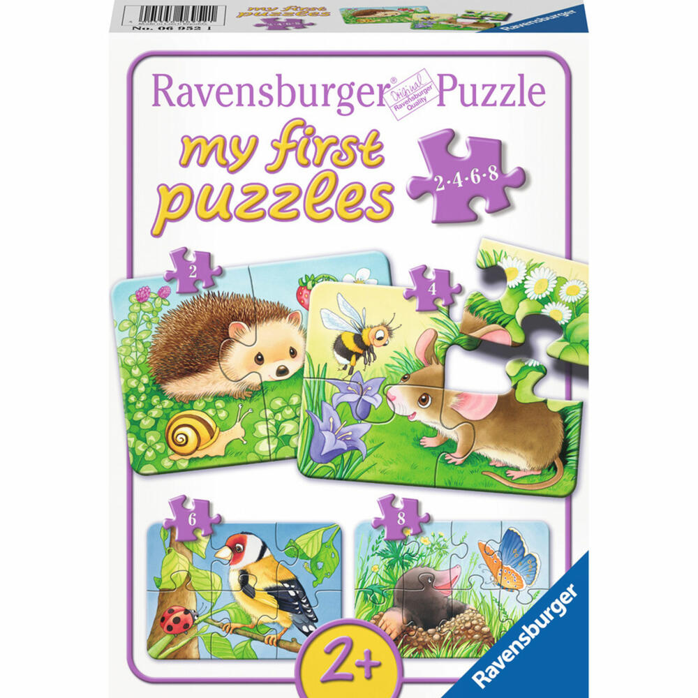 Ravensburger Puzzle Sweet Garden Dwellers, My First Puzzles, Children's Puzzle, Laying Game, Children's Game, Puzzle Game, 8 Pieces, 06952 1
