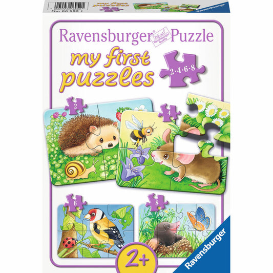 Ravensburger Puzzle Sweet Garden Dwellers, My First Puzzles, Children's Puzzle, Laying Game, Children's Game, Puzzle Game, 8 Pieces, 06952 1